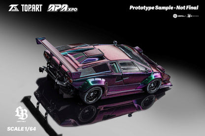 1/64 TopArt LBWK Countach – Chameleon - Topart Models - TAO640006