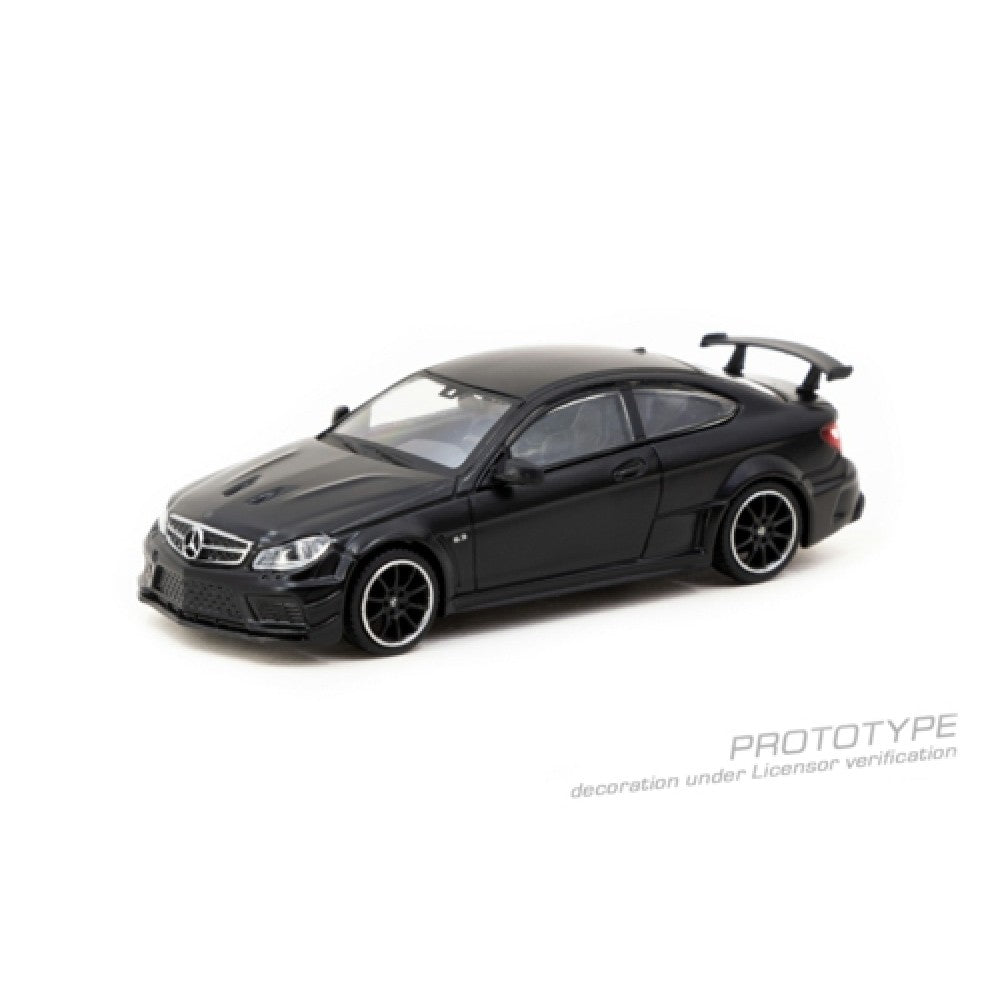 1/64 MERCEDES-BENZ C 63 AMG COUPE BLACK SERIES MATTE BLACK  - Tarmac - TCT64G009MB