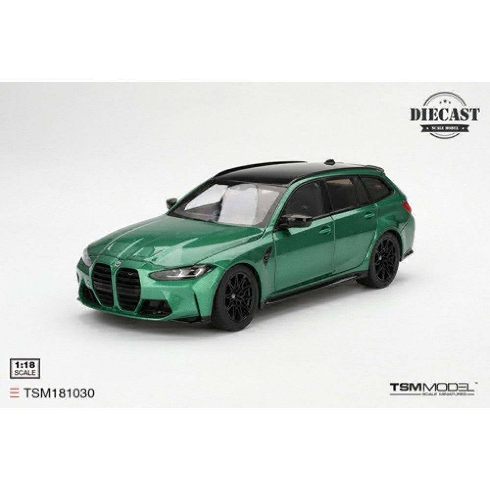 1/18 - BMW M3 TOURING M ISLE OF MAN GREEN METALLIC (DIECAST)- TSM181030 - True Scale Miniatures