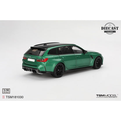 1/18 - BMW M3 TOURING M ISLE OF MAN GREEN METALLIC (DIECAST)- TSM181030 - True Scale Miniatures