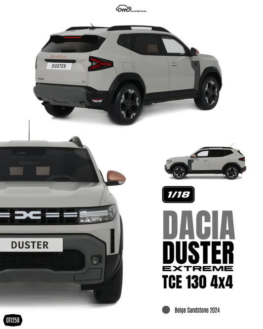 1/18 2024 Dacia Duster Extreme TCE 130 4x4, Beige Sandstone  - Otto Models  -  OT1258