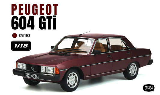 1/18  1983 PEUGEOT 604 GTI, RED - Otto Models  -  OT1384