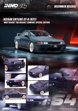 1/64 Nissan Skyline GT-R (R32), matt black  in64R32MB