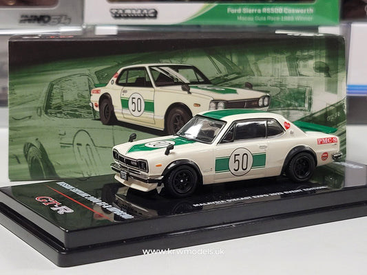 1/64 Nissan Skyline 2000 GT-R (KPGC10) #50, white/green Malaysia Diecast 2023 Special Expo Edition