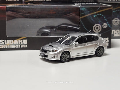 1/64 2009 Subaru Impreza WRX, silver right hand drive - BM64B0172rhd