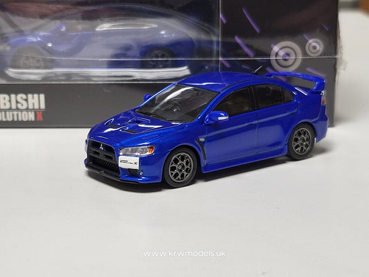 1/64 - 2007 Mitsubishi Lancer Evo X rhd, blue - BM64B0114rhd