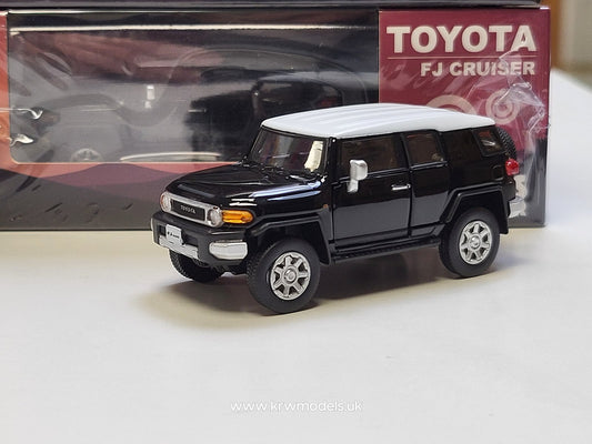 1/64 - 2015 Toyota FJ Cruiser right hand drive, black with white roof - BM64B0138rhd