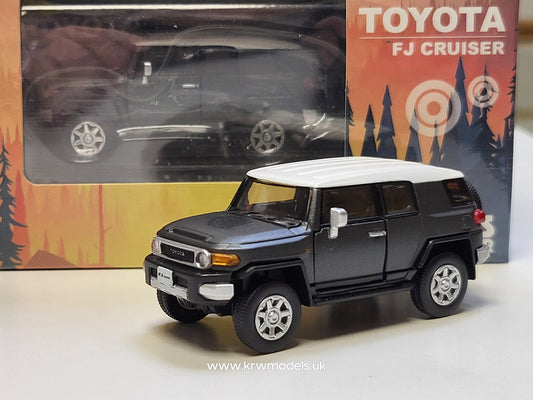 1/64 - 2015 Toyota FJ Cruiser, metallic dark grey with white roof - BM64B0140rhd