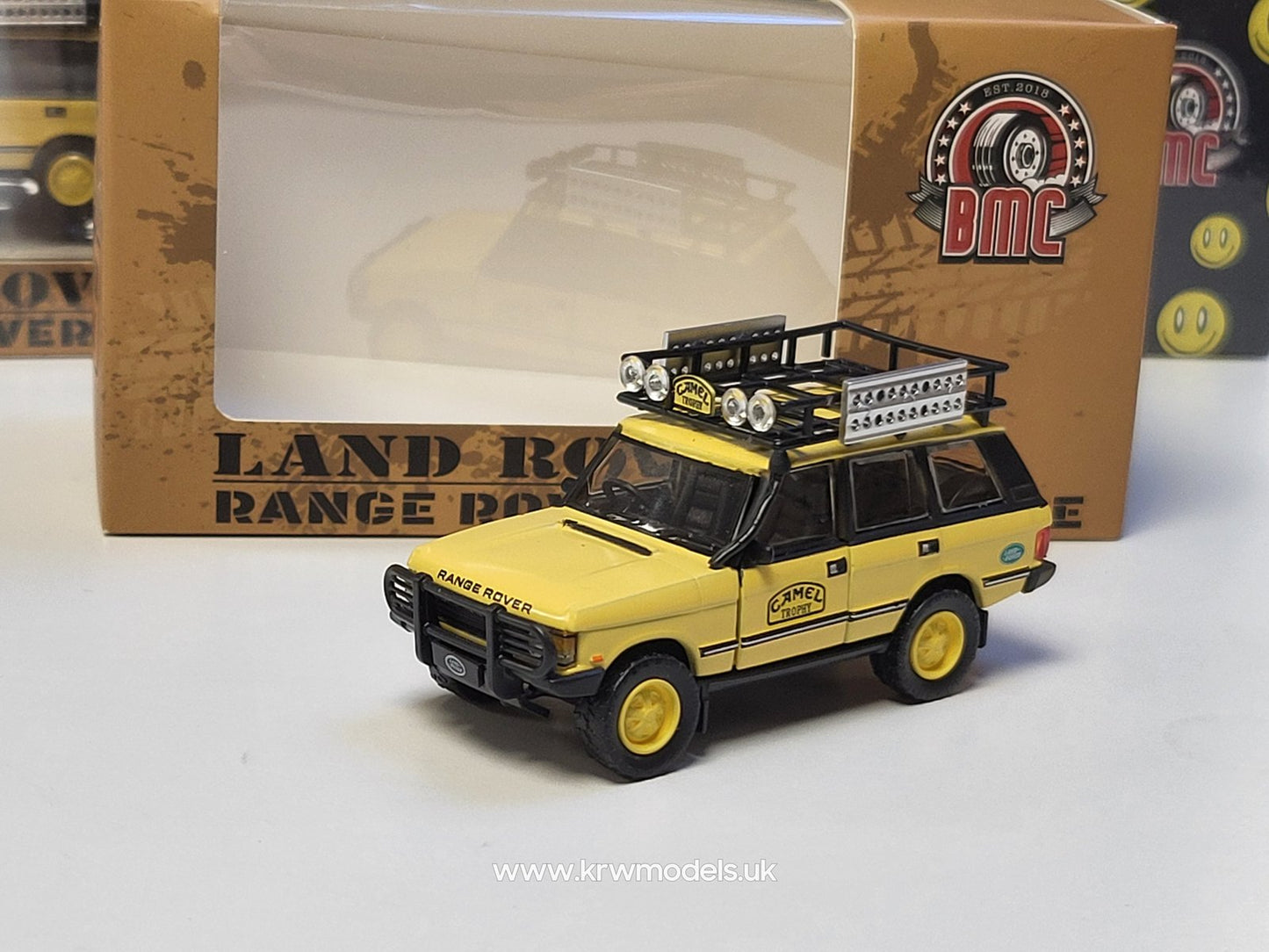 1/64 1992 Range Rover Classic lse *camel trophy version* with accessory, camel yellow - BM64B0263rhd