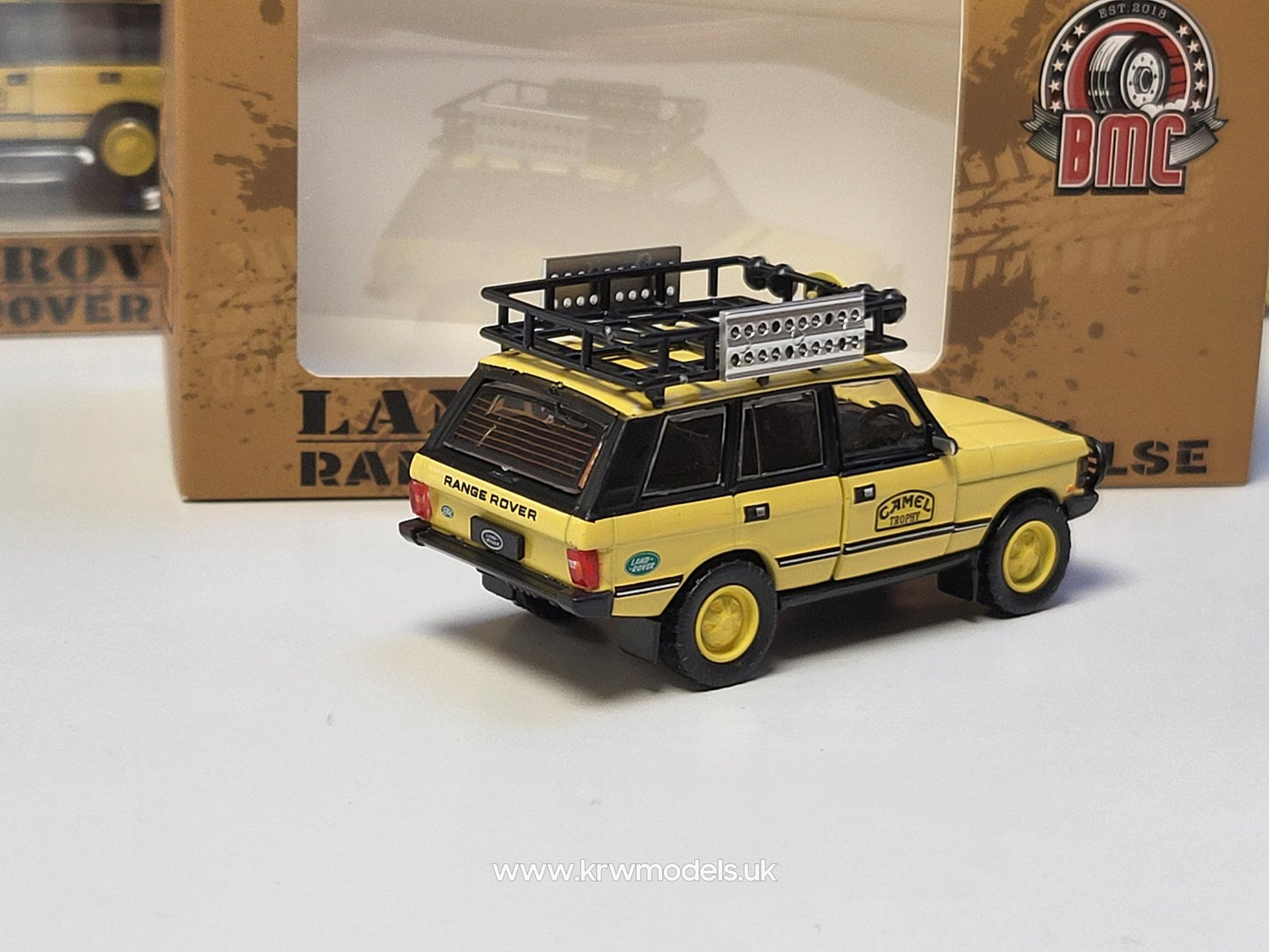 1/64 1992 Range Rover Classic lse *camel trophy version* with accessory, camel yellow - BM64B0263rhd