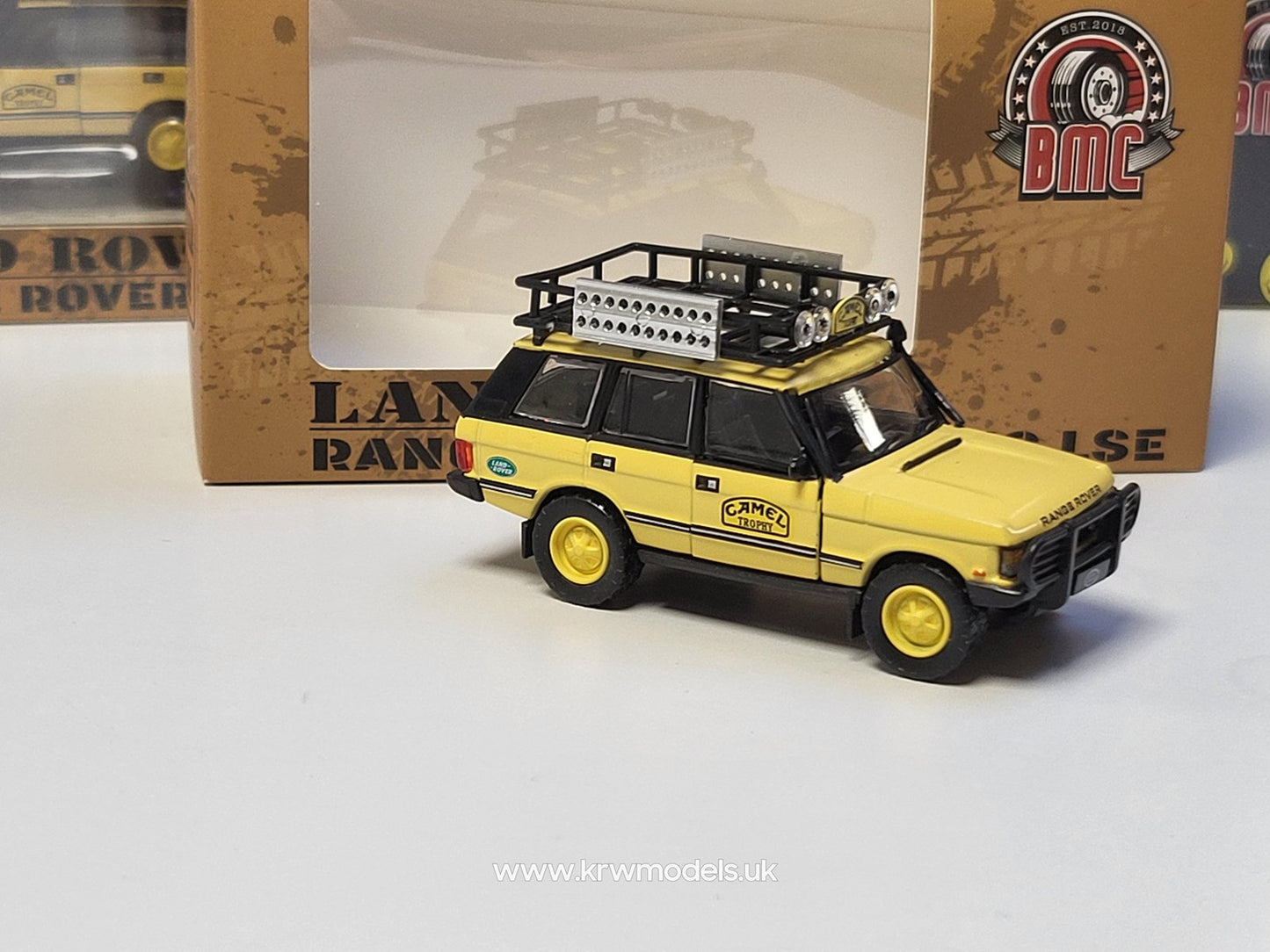 1/64 1992 Range Rover Classic lse *camel trophy version* with accessory, camel yellow - BM64B0263rhd