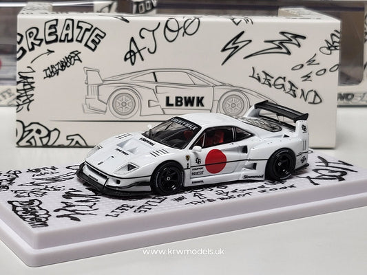 1/64 2023 LBWK Ferrari F40 Tokyo Salon, white - in64LBWKF40TAS23