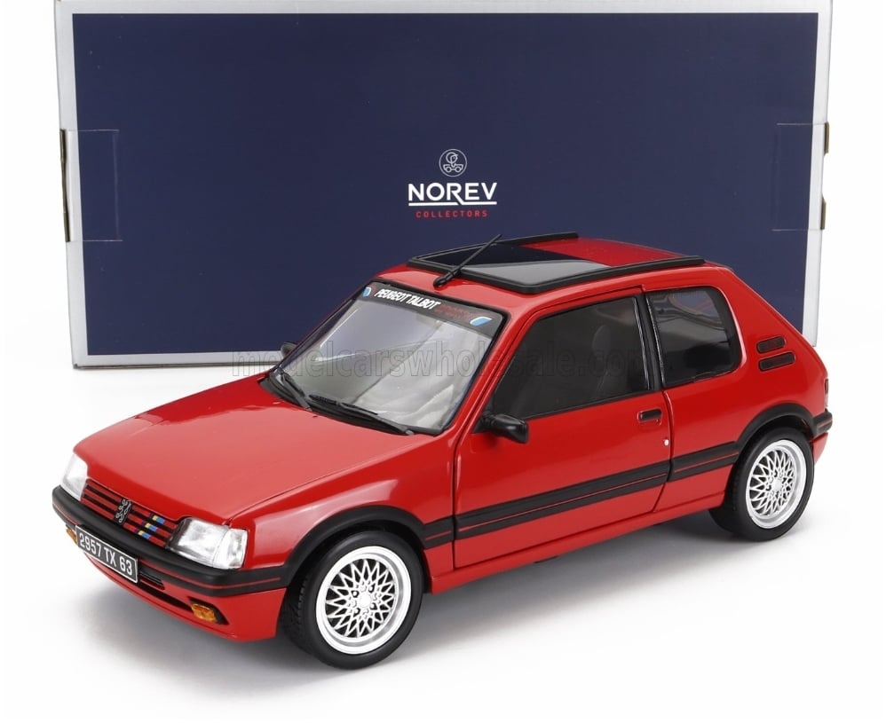 1/18 - PEUGEOT - 205 1.9 GTi PTS RIMS 1992 - RED - 184846