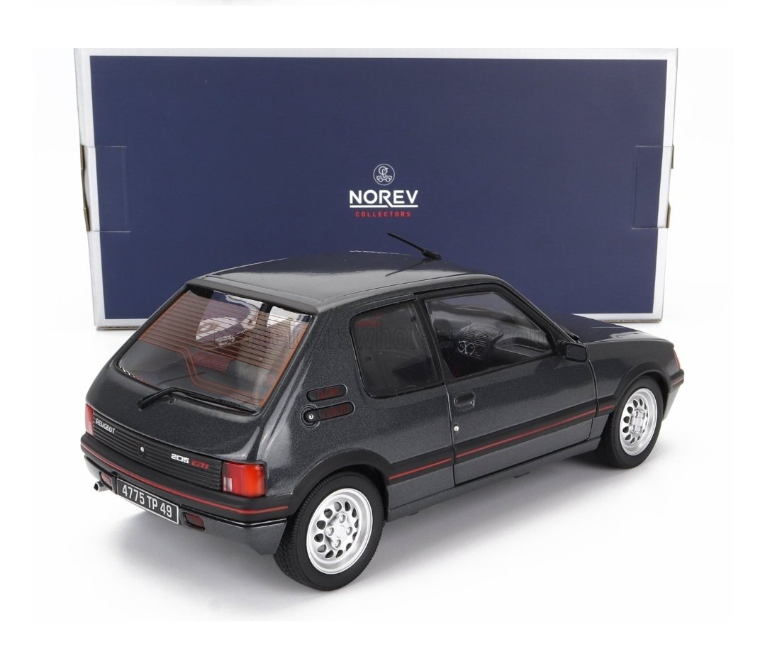 1/18 PEUGEOT - 205 1.6 GTI 1988 - GRAPHITE GREY - 184845