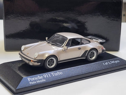 MINICHAMPS 1/43 Porsche 911 turbo 1977 grey metallic 430069008