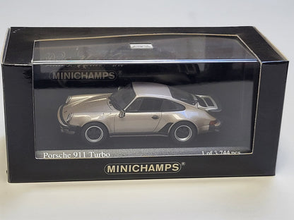 MINICHAMPS 1/43 Porsche 911 turbo 1977 grey metallic 430069008