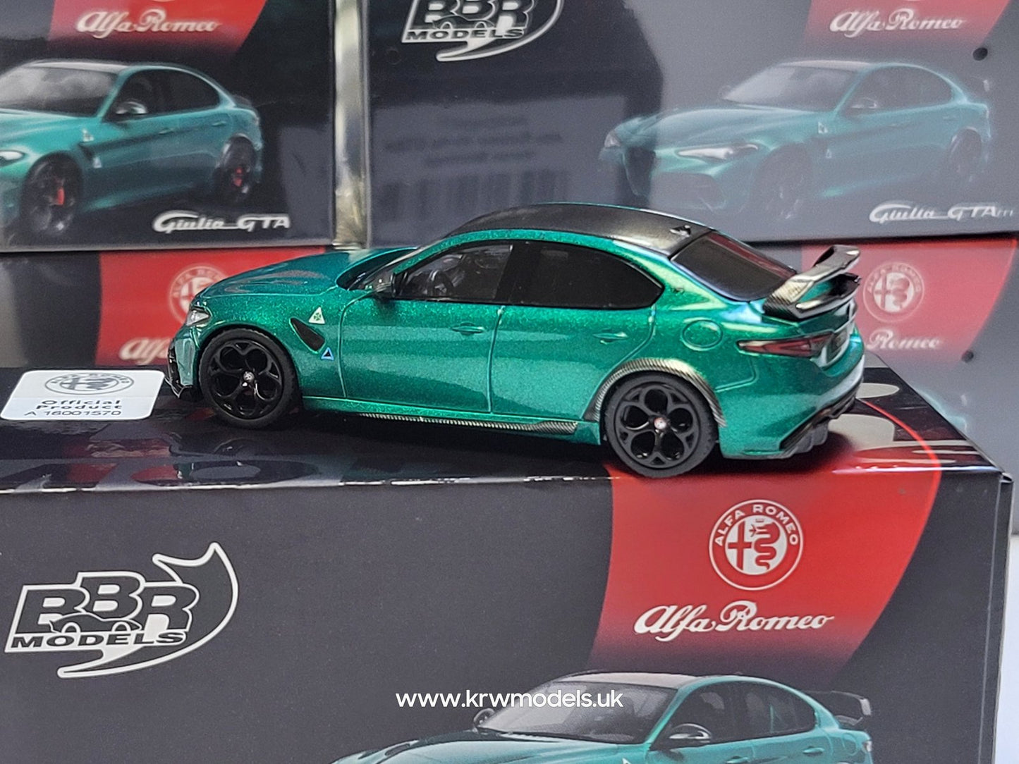 1/64 Alfa Romeo Giulia GTAm, verde montreal BBRDIE6411