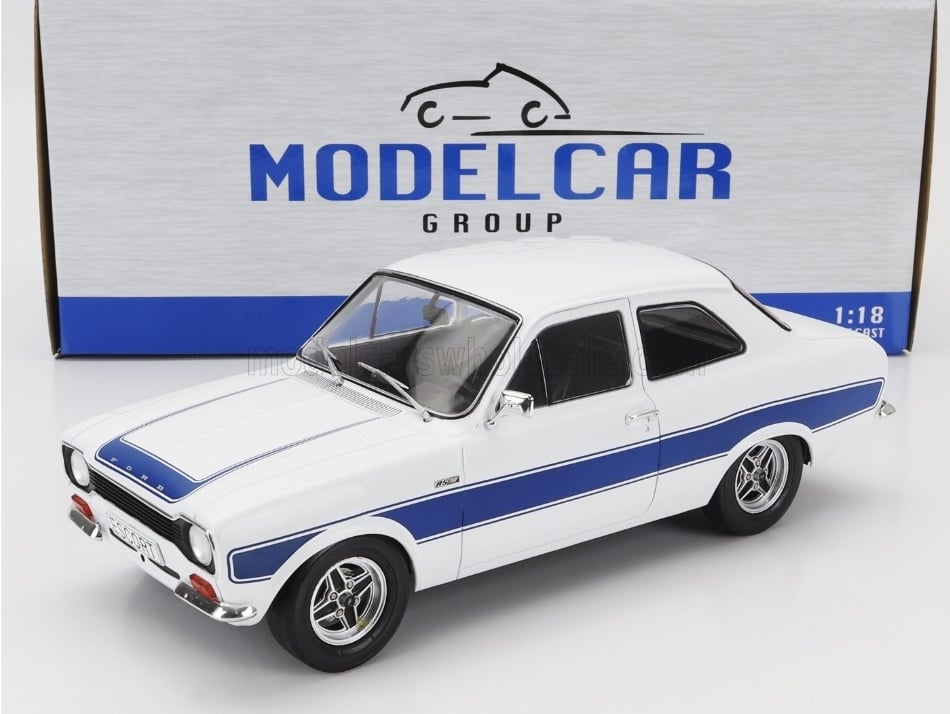 MCG 18385 Ford Escort MK I RS 2000 White/Blue 1973