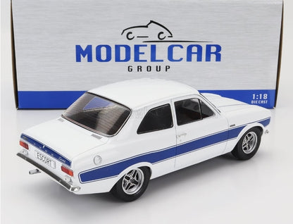 MCG 18385 Ford Escort MK I RS 2000 White/Blue 1973