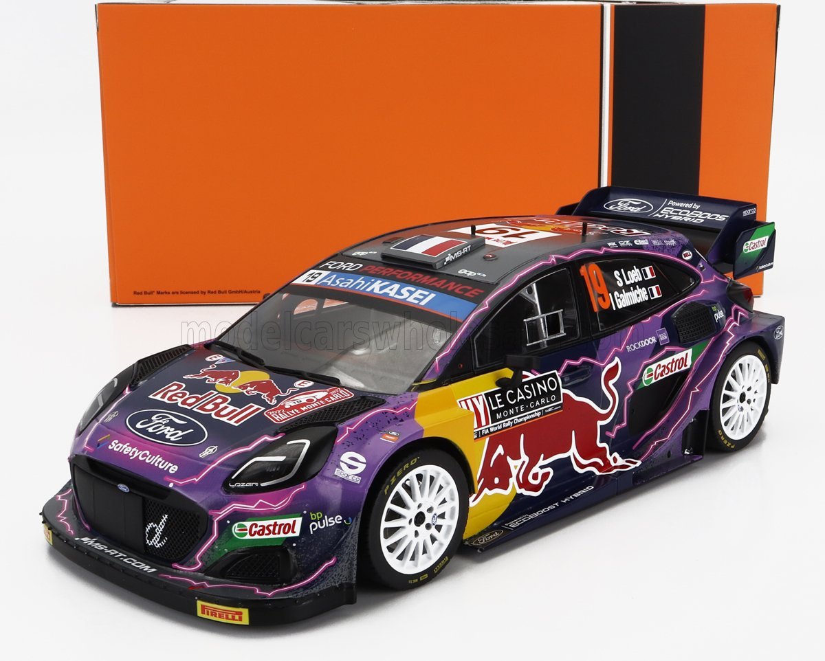 PUMA RALLY1 RED BULL TEAM FORD WORLD RALLY M-SPORT N 19 WINNER RALLY MONTECARLO 2022 - 18RMC110.22