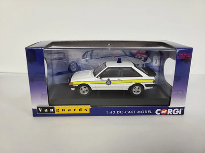 Corgi Vanguards 1:43 Die-cast Ford Escort Mk3 XR3i Durham Constabulary - VA11012