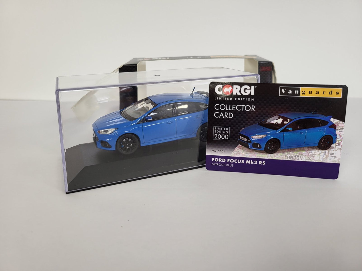 Corgi Vanguards VA15301 Ford Focus Mk3 RS, Nitrous Blue