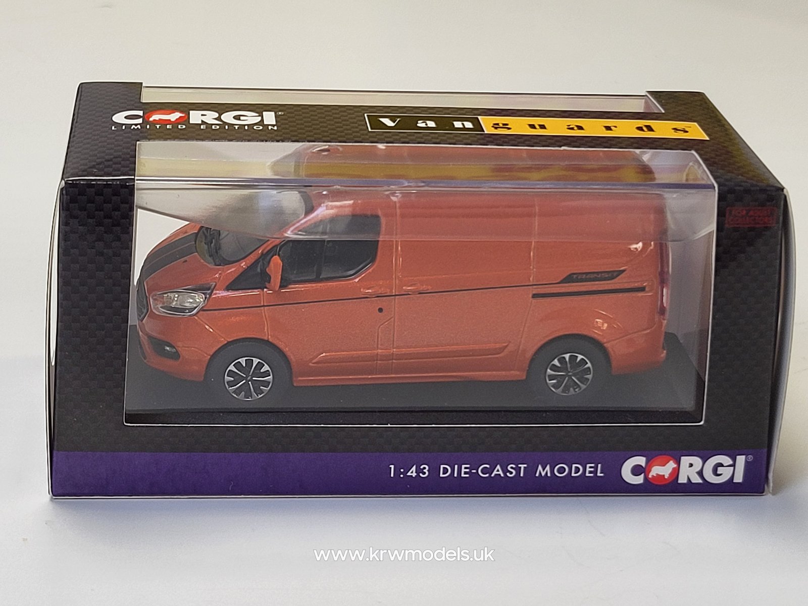 Corgi 1/43 VA15101 Ford Transit Custom Sport in Orange Glow Diecast Model Corgi 1/43 VA15101 Ford Transit Custom Sport in Orange Glow Diecast Model