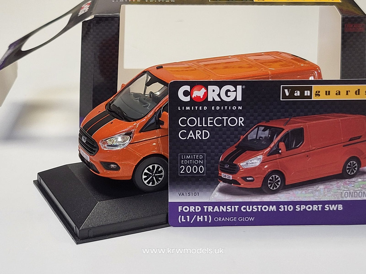 New Corgi Ford Transit Custom Sport model and a trio of Wallace New Corgi Ford Transit Custom Sport model and a trio of Wallace