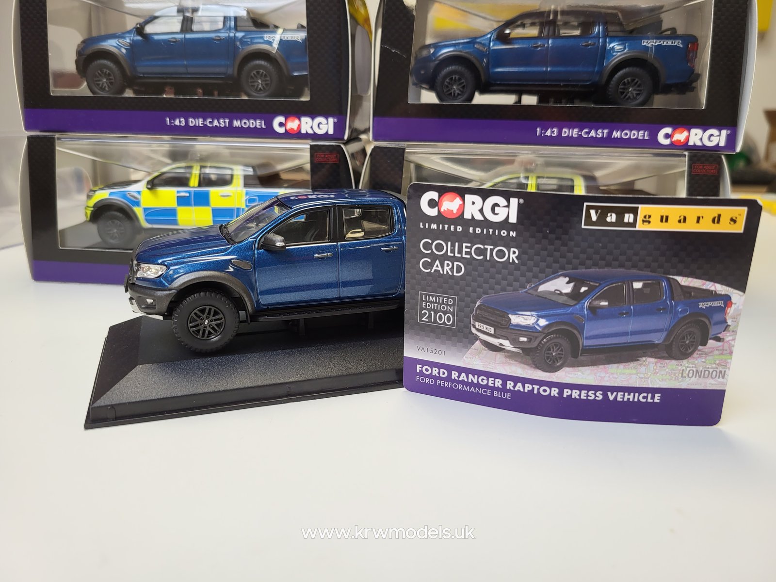 Corgi Vanguards VA15201 Ford Ranger Raptor Press Vehicle In Corgi Vanguards VA15201 Ford Ranger Raptor Press Vehicle In