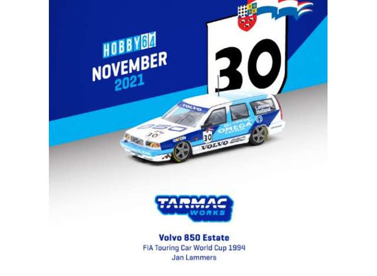 1/64 - 1994 Volvo 850 Estate #30 Jan Lammers FIA Touring Car World Cup, blue/white