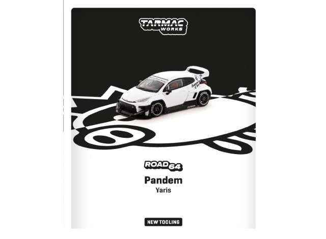 1/64 Pandem Yaris, white - TC-T64R080WH