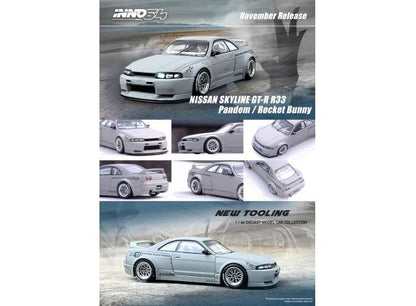 1/64 Nissan Skyline GT-R (R33) Pandem Rocket Bunny, cement grey matt