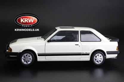 SUNSTAR 1/18 Ford Escort RS1600i 1984 Diamond White (RHD) H4997R