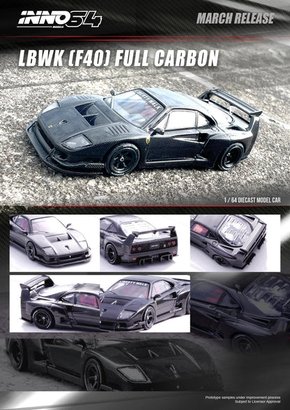 1/64 - Ferrari F40 - LBWK F40 Full Carbon - IN64-LBWKF40-FC