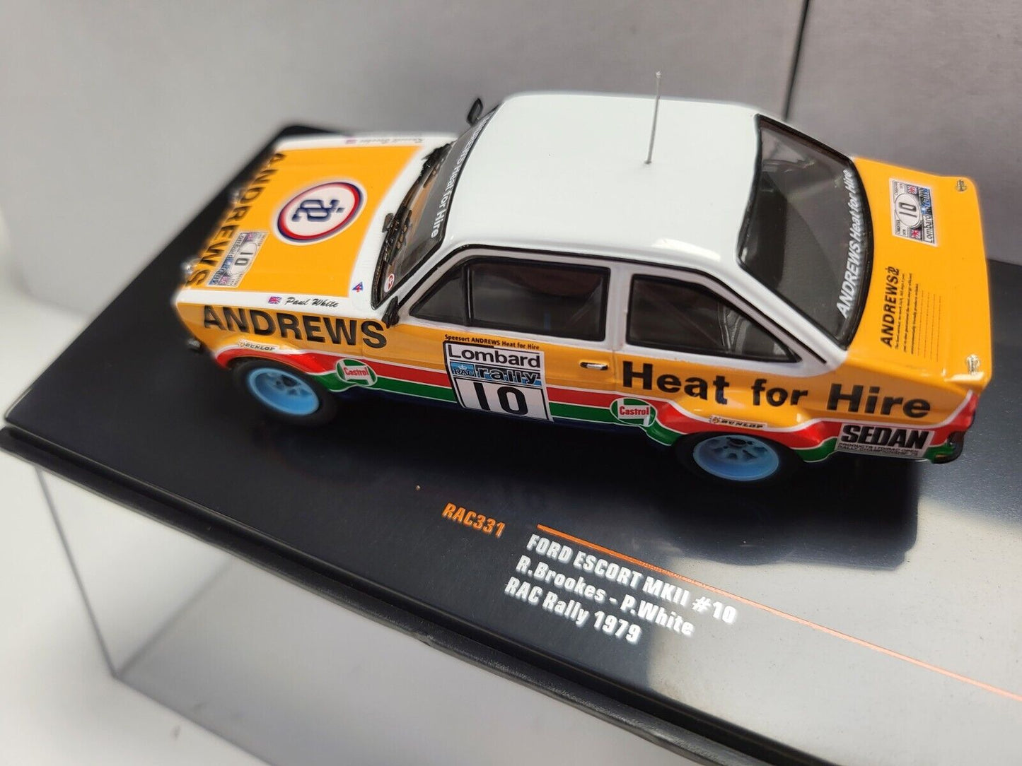 IXO 1:43 SCALE Ford Escort MKII #10 RAC Rally 1979 RAC331