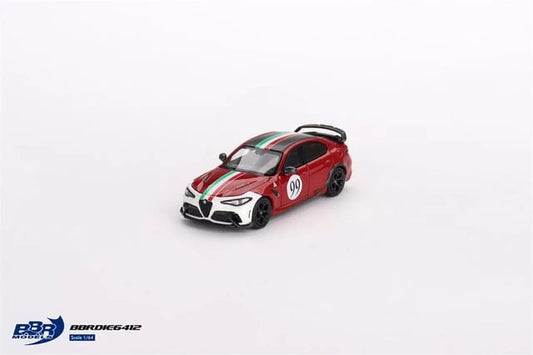 1/64 Alfa Romeo Giulia GTAm Rosso GTA #99, centro stile livery BBRDIE6412