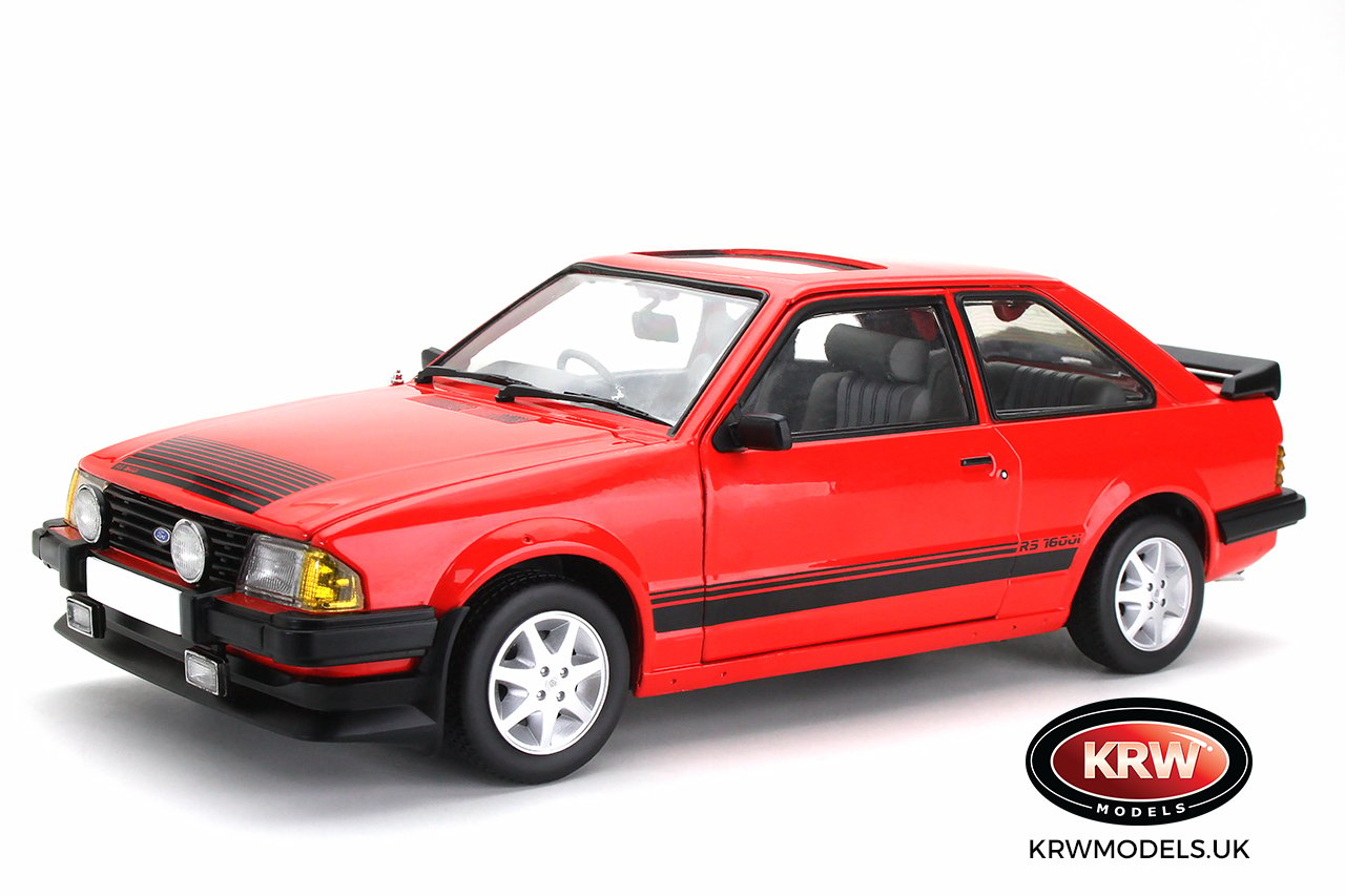 SUNSTAR 1/18 Ford Escort RS1600i 1984 Sunburst Red RHD H4996R