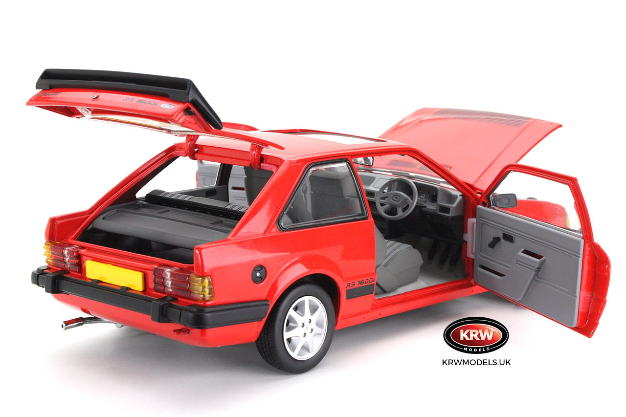 SUNSTAR 1/18 Ford Escort RS1600i 1984 Sunburst Red RHD H4996R