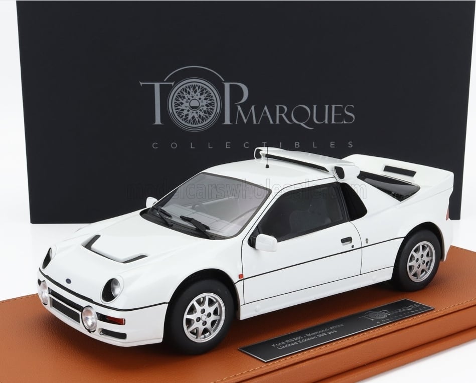 TOPMARQUES - 1/18 - FORD RS200 1984 - WHITE - TOP122A