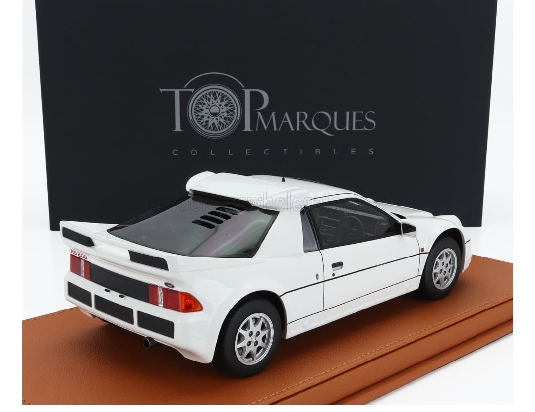 TOPMARQUES - 1/18 - FORD RS200 1984 - WHITE - TOP122A