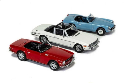 TC00005 Corgi 1:43 Topless Triumph Diecast Model Car Collection Display Set