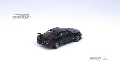 1/64 - NISSAN SKYLINE GT-R (R34) V-SPEC II - BLACK - IN64-R34VS-BLA