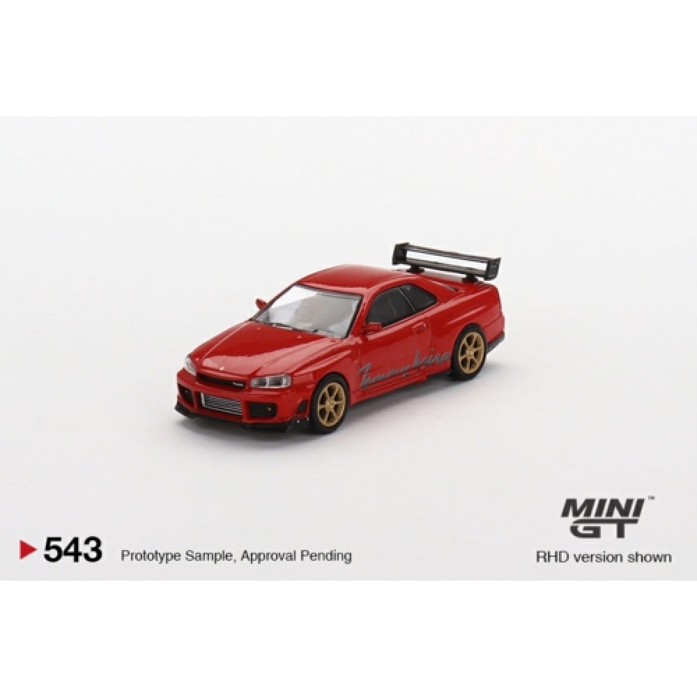 MGT00543-R - 1/64 NISSAN GT-R (R34) TOMMYKAIRA R-Z RED (RHD)