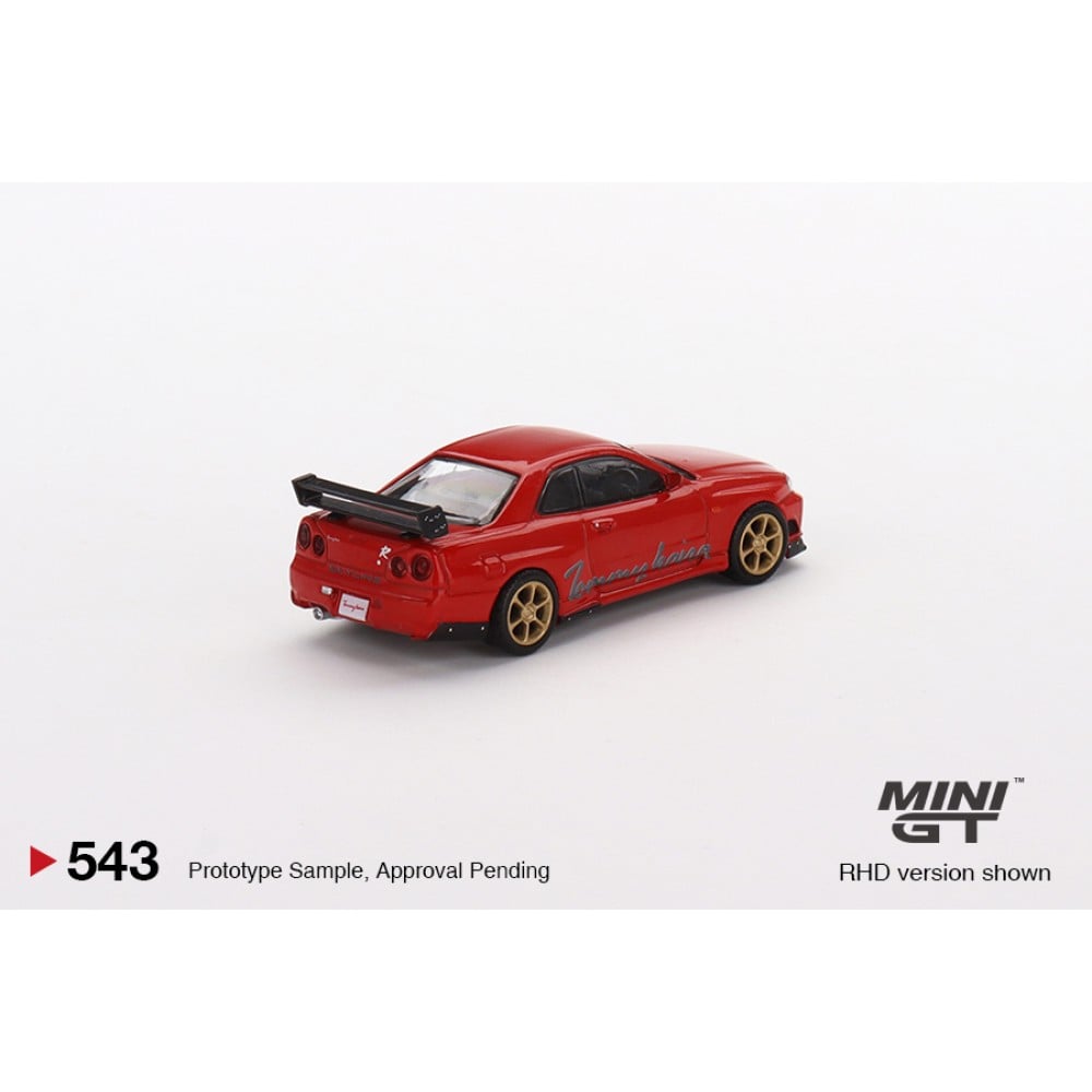 MGT00543-R - 1/64 NISSAN GT-R (R34) TOMMYKAIRA R-Z RED (RHD)