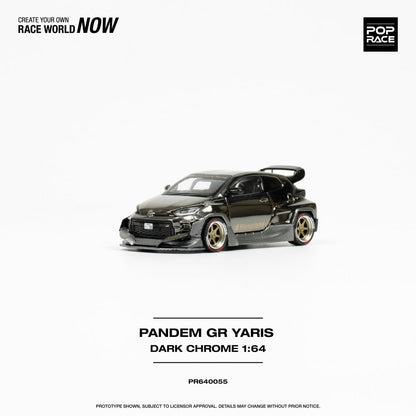 1/64 PANDEM GR YARIS DARK CHROME - PR640055