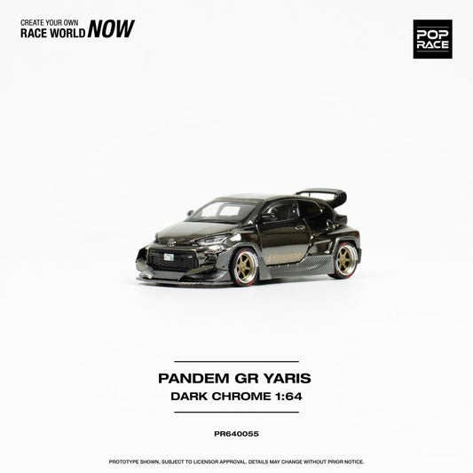 1/64 PANDEM GR YARIS DARK CHROME - PR640055