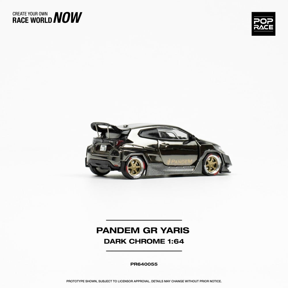 1/64 PANDEM GR YARIS DARK CHROME - PR640055