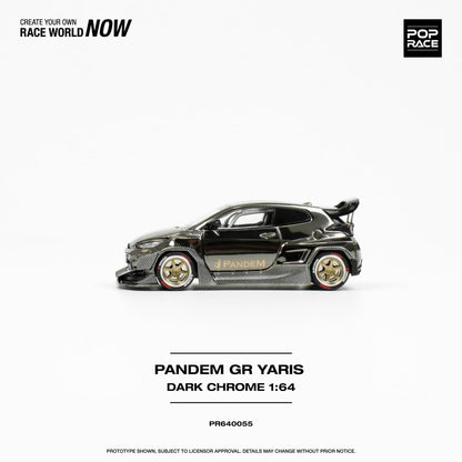 1/64 PANDEM GR YARIS DARK CHROME - PR640055