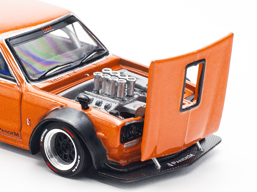 1/64 NISSAN SKYLINE GT-R V8 DRIFT (HAKOSUKA) ORANGE - PR640032