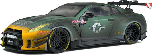 Nissan GT-R (R35) w/LB Walk Body Kit Typ.2 Army Fighter Grey